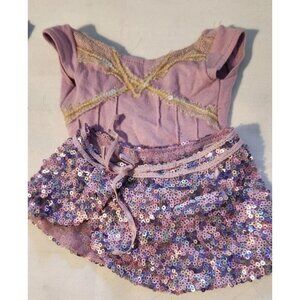 American Girl Doll Clothing Set With Sequin Skirt & Accessories